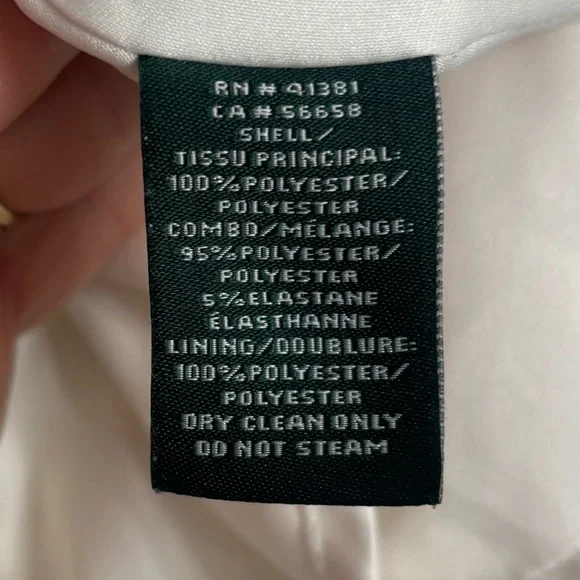 Lauren Ralph Lauren Black and Cream Formal Fit N Flare Dress Small - Picture 6 of 6